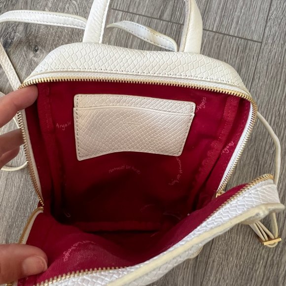 Hammitt Hunter Mini Marshmallow White Snake Mini Backpack Purse - Picture 5 of 7